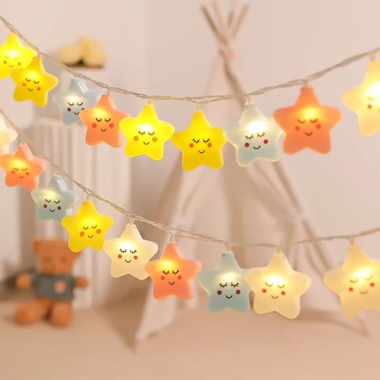 10Pcs LED USB Cute Star Fairy Lights (1.5m)