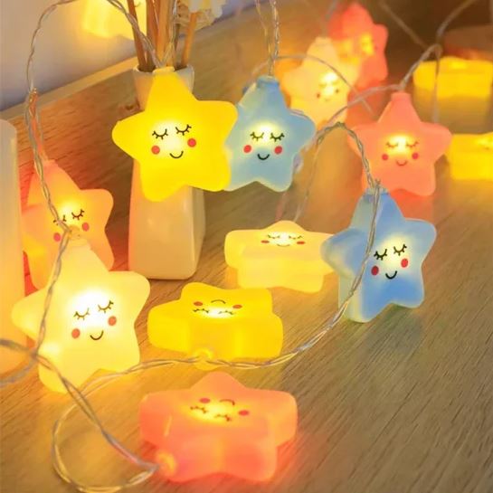 10Pcs LED USB Cute Star Fairy Lights (1.5m)