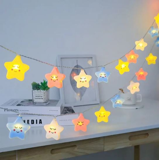 10Pcs LED USB Cute Star Fairy Lights (1.5m)