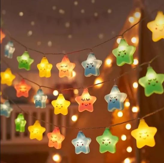 10Pcs LED USB Cute Star Fairy Lights (1.5m)