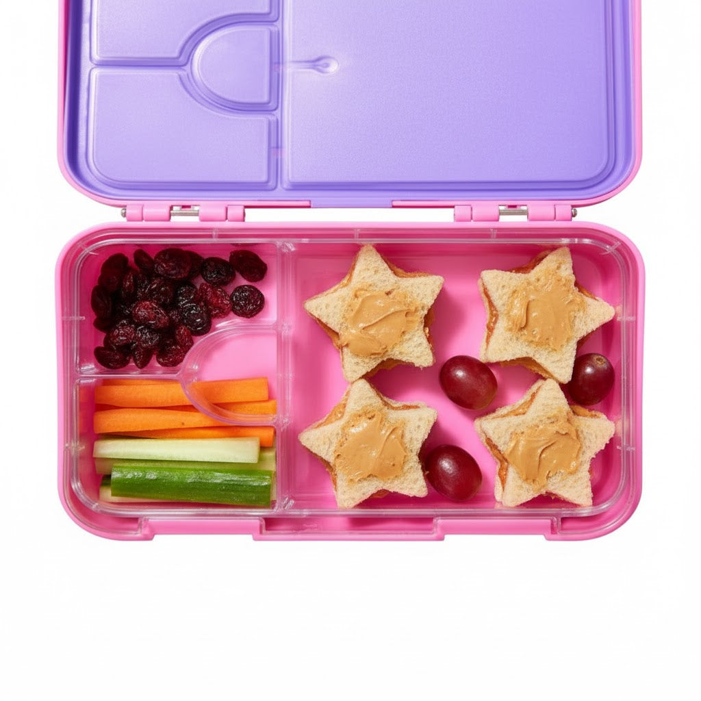Smiggle - 4 Compartment Bento Lunch Box Cat Design