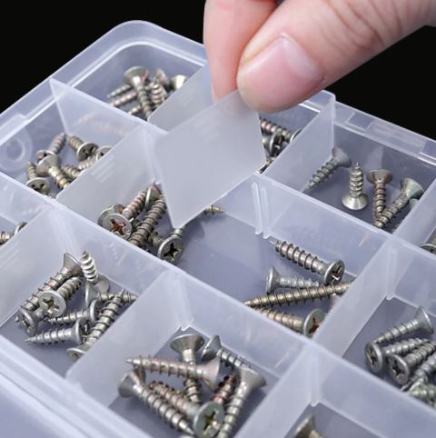1pc Adjustable Plastic 15 Compartment Storage Box Jewellery Bead Craft Organizer