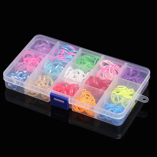 1pc Adjustable Plastic 15 Compartment Storage Box Jewellery Bead Craft Organizer