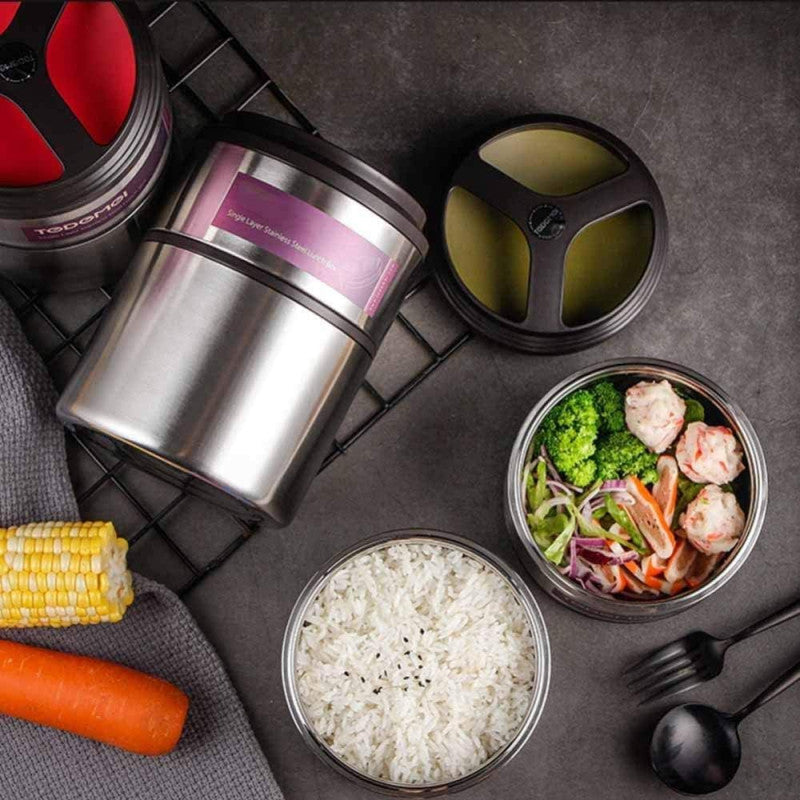 1.5L Vacuum Insulated Lunch Box, 2 Layer Stainless Steel Vacuum Insulated Lunch Box