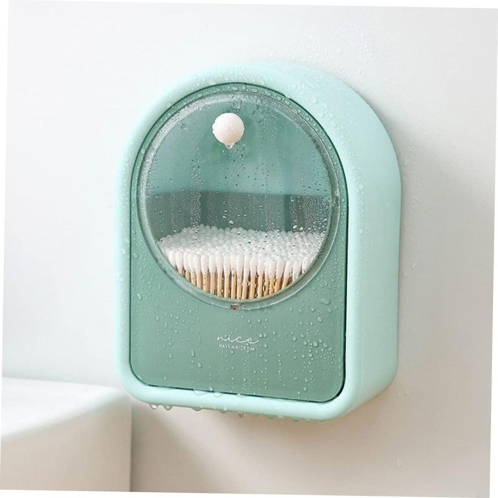 1Pc Cotton Swab Storage Box, Multifunction Cotton Swab Round Dispenser Holder