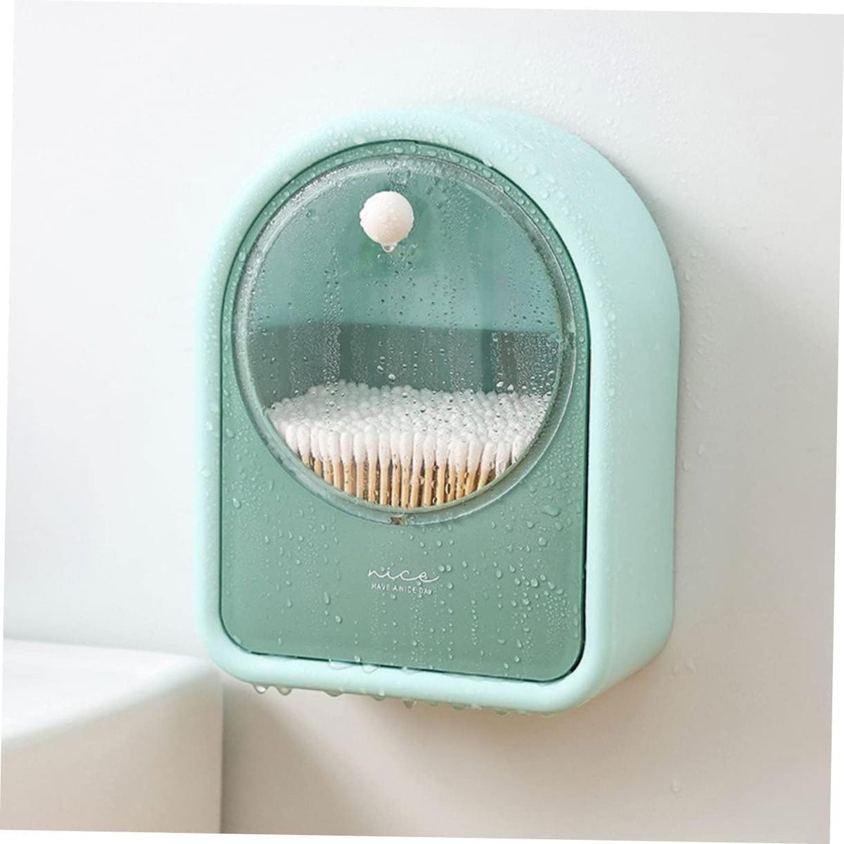 1Pc Cotton Swab Storage Box, Multifunction Cotton Swab Round Dispenser Holder