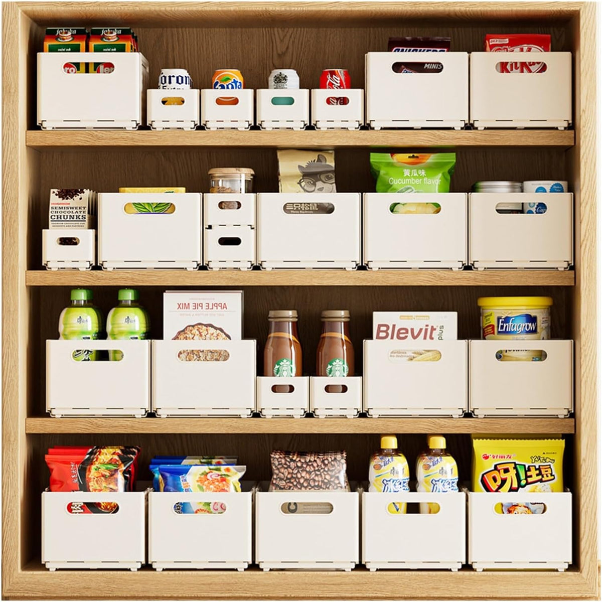 1pc Multifunctional Storage Box, Pull-Out Type Storage Basket, Kitchen Accessories, Wardrobe Organizer, Home Organization And Storage Supplies