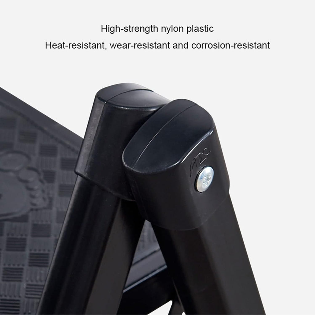 2-Step Folding Ladder Ergonomic, Non-Slip Pedal Steps, Portable Steel Ladder for Home, Kitchen, Office