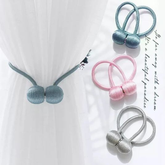 2Pcs Magnetic Ball Curtain Holder