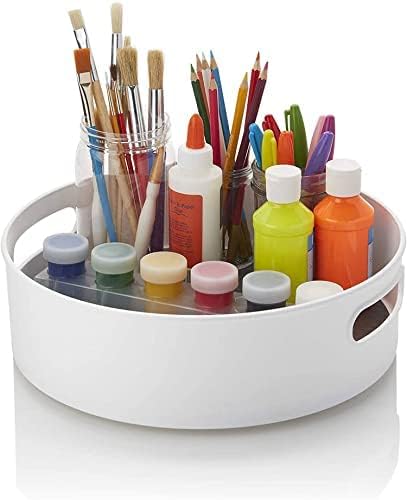 360° Rotating Kitchen Organizer Tray Multi-Purpose Storage Solution for Kitchen Spice, Cosmetic Organizer