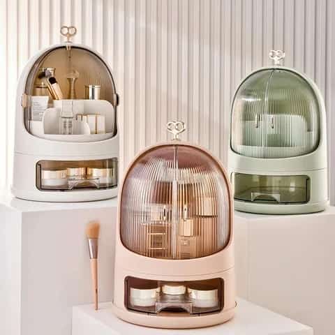 Makeup Storage Organizer, Makeup Holder Organizer, 360° Rotating Makeup Organizer