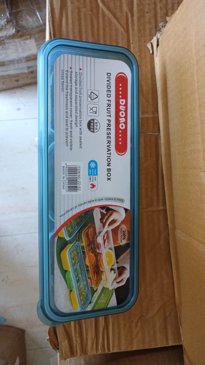 3 Compartment Storage Box with Seal Lid