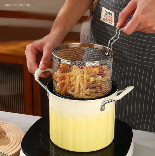 3L Deep Fryer Pot with Frying Basket