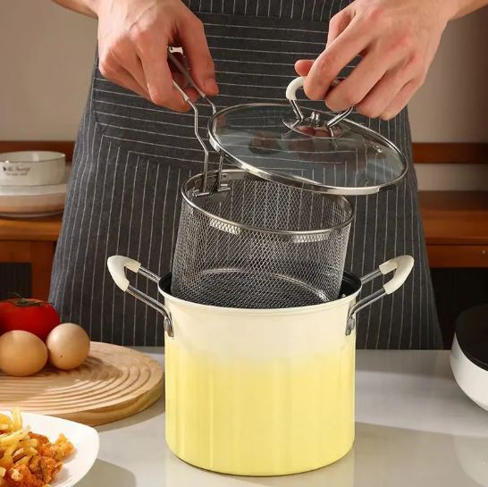 3L Deep Fryer Pot with Frying Basket