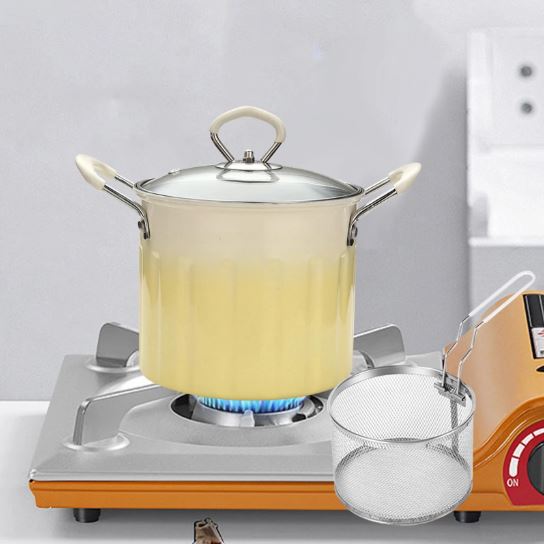 3L Deep Fryer Pot with Frying Basket