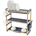 3 Tier Aluminium Dish Rack