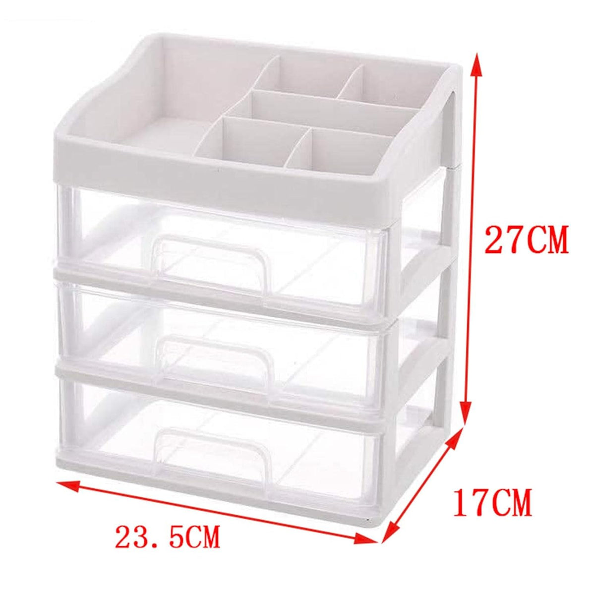 3 Tier Cosmetic Jewelry Organizer Box