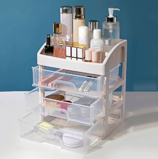 3 Tier Cosmetic Jewelry Organizer Box