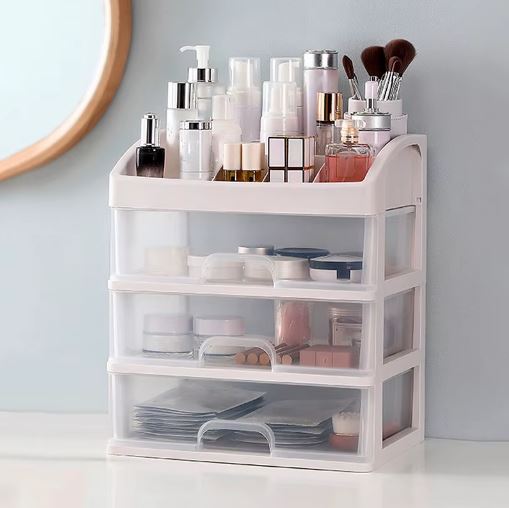 3 Tier Cosmetic Jewelry Organizer Box