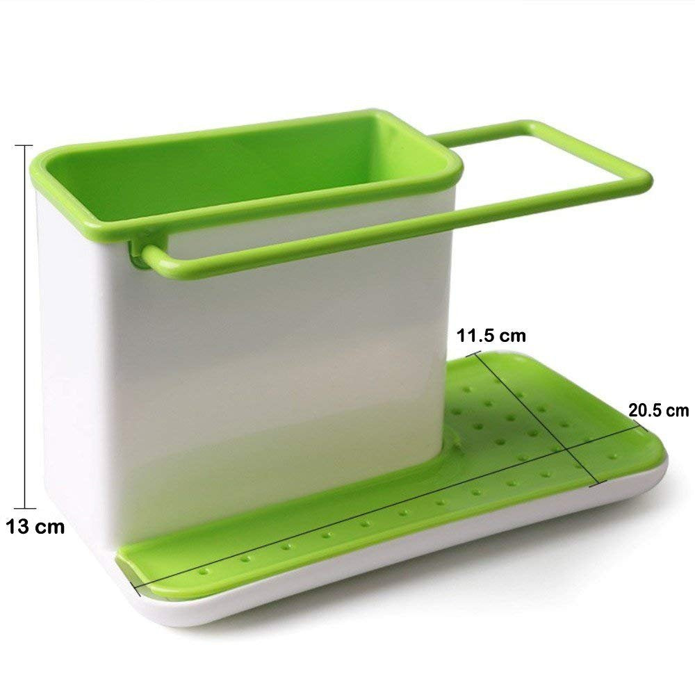 3 in 1 Kitchen Sink Soap & Sponge Organizer