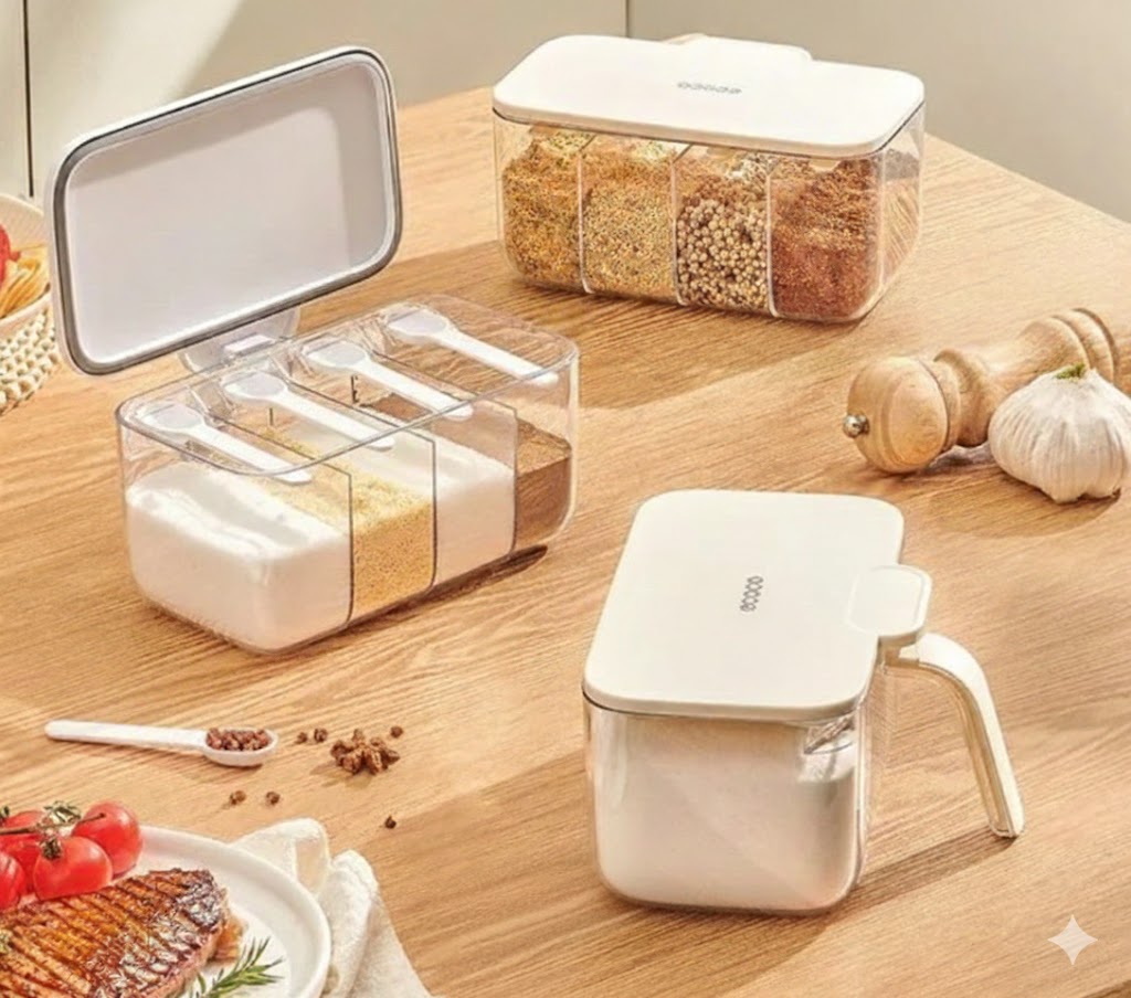 Ecoco 4 in 1 Multi-Compartment Seasoning Organizer