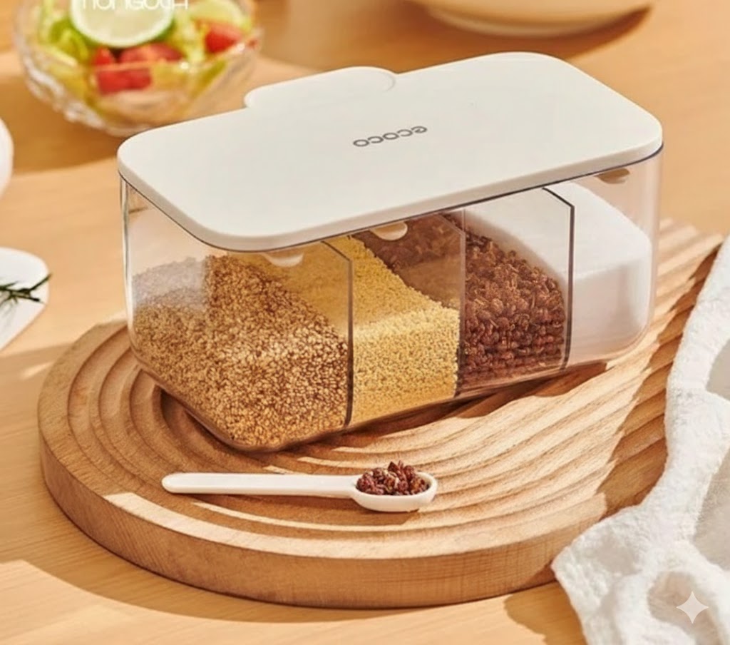Ecoco 4 in 1 Multi-Compartment Seasoning Organizer