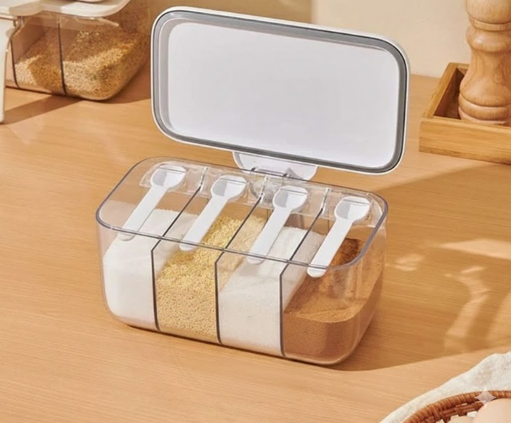 Ecoco 4 in 1 Multi-Compartment Seasoning Organizer