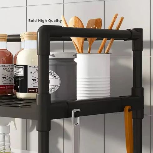 5-Tier Multipurpose Storage Rack – Adjustable Stackable Organizer Shelf for Kitchen, Bathroom & Home Use