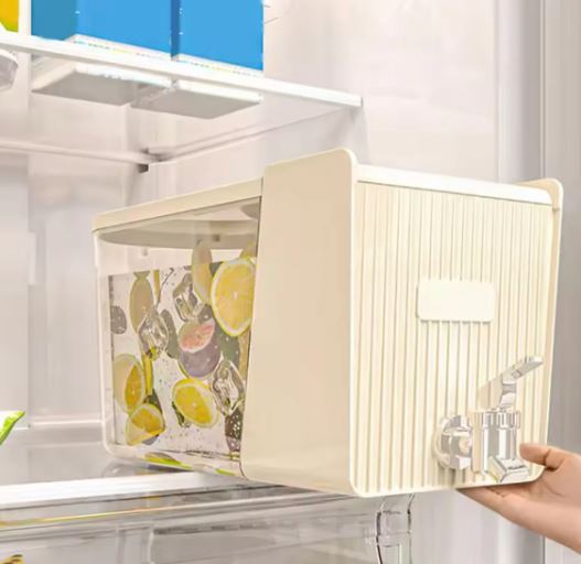 5.3L Refrigerator Drink Dispenser, Leakproof Beverage Drink Container, Large Capacity Refrigerator Kettle