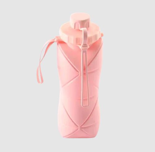 Eco-Friendly 600ml Collapsible Silicone Water Bottle
