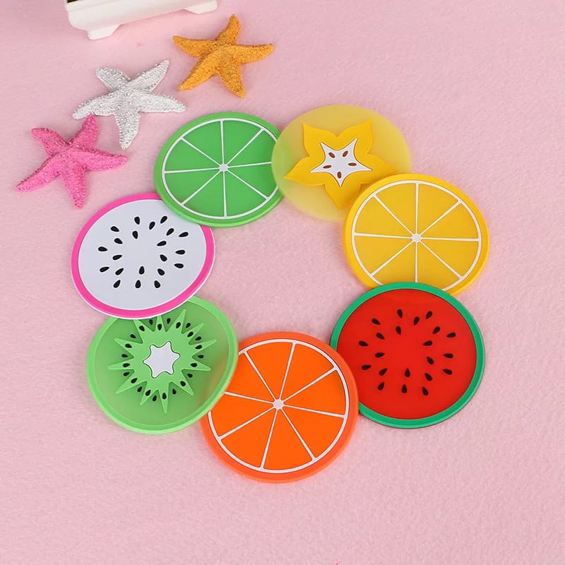 (Pack Of 6) Silicone Non-Slip Fruit Mats