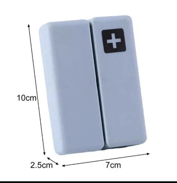 7 Days Foldable Travel Medicine Holder, Weekly Magnetic Pill Storage Box, Tablet Storage Dispenser Container