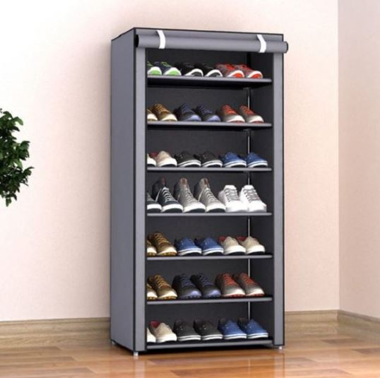 7 Layers Shoe Rack With Fabric Cover
