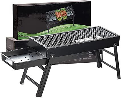 Portable BBQ Grill Charcoal Stainless Steel Foldable Barbecue Tool Kits for Camping Picnic Outdoor Garden Party