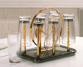 Acrylic Glass Holder, 6-Place Design, High-Quality Clear Organizer, Stylish Kitchen & Dining Decor, Space-Saving Solution for Cups and Glasses