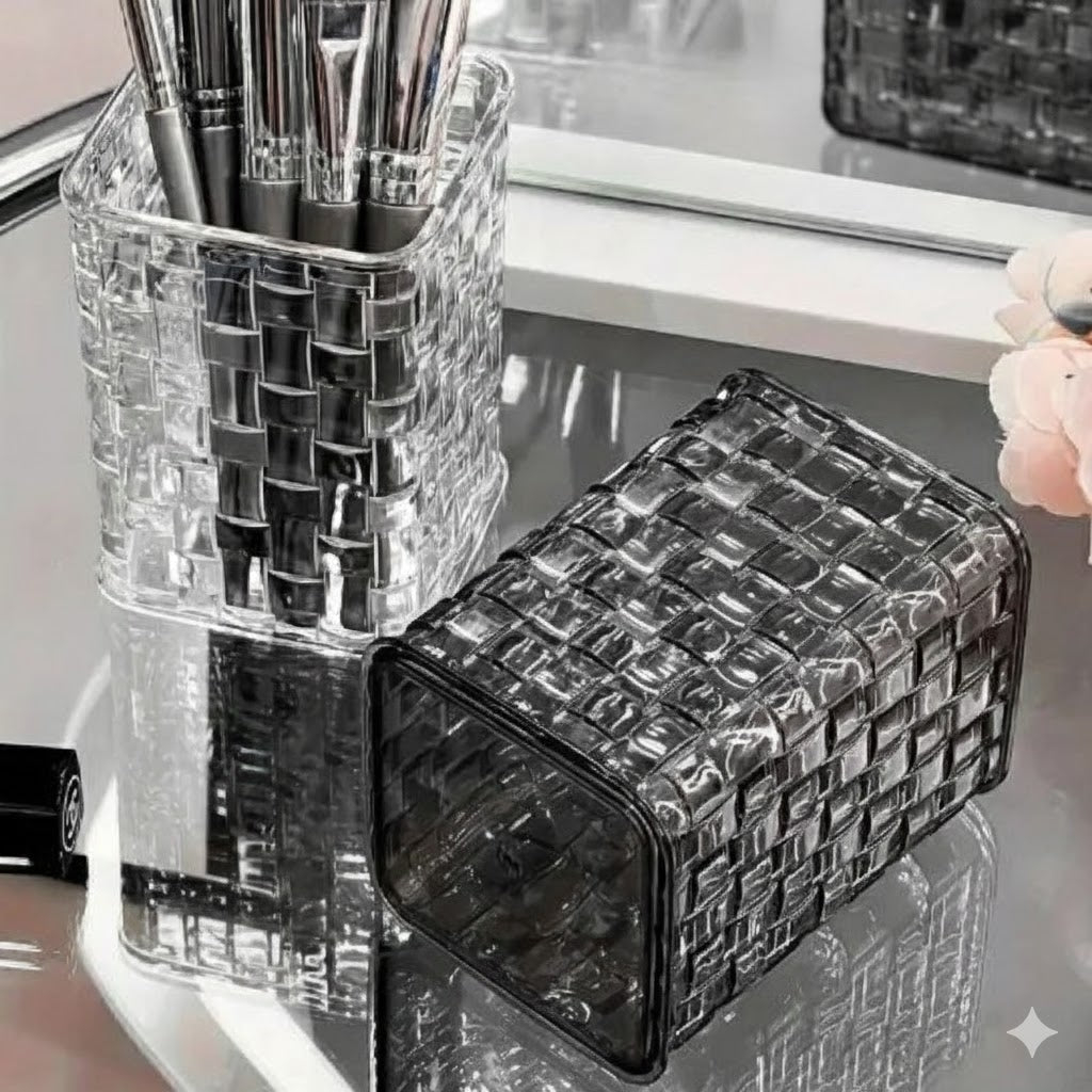 Elegant Acrylic Makeup Brush Organizers