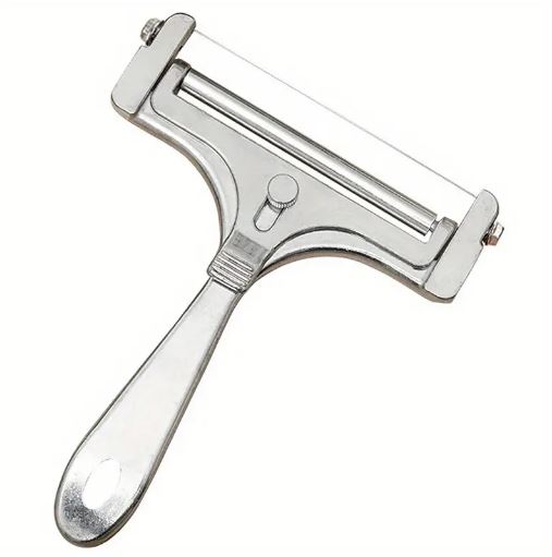 1Pc Stainless Steel Wire Cheese Slicer Adjustable Thickness Cheese Cutter for Soft, Semi-Hard Cheese Kitchen Cooking Tool