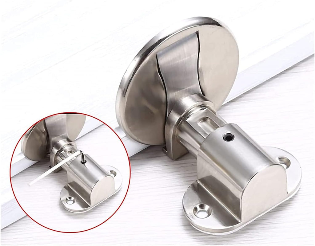 Adjustable Invisible Magnetic Door Stopper Punch-Free Windproof Mechanical Self-Locking Door Stopper