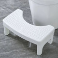Adult Toilet Step Stool with Non-Slip Footrest - Comfortable Bathroom Accessory, Durable Plastic