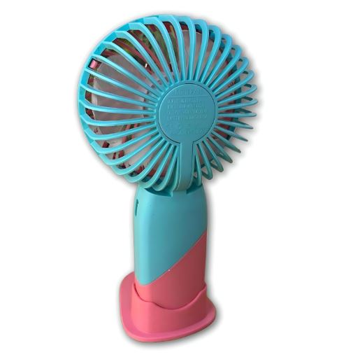 Portable Small Fan 3 Speed Handheld Rechargeable Mobile Phone Stand USB Type-C Charge