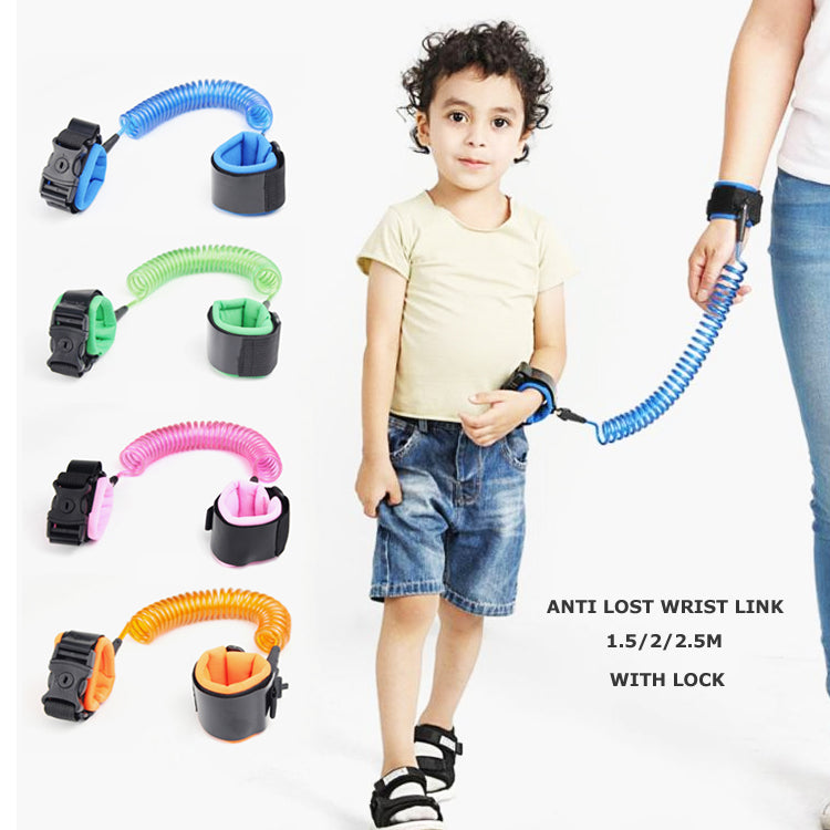 Baby Child Anti Lost Wrist Link Safety Harness Strap Rope, Wristband For Toddlers, Kids Loss