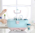 Baby Bottle Drying Rack Organizer Box - Blue