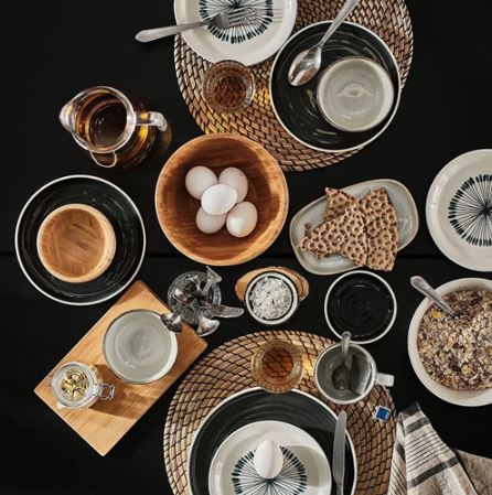 BLANDA MATT Serving Bowls, Bamboo Salad Bowls, Natural Wood Serving Bowls