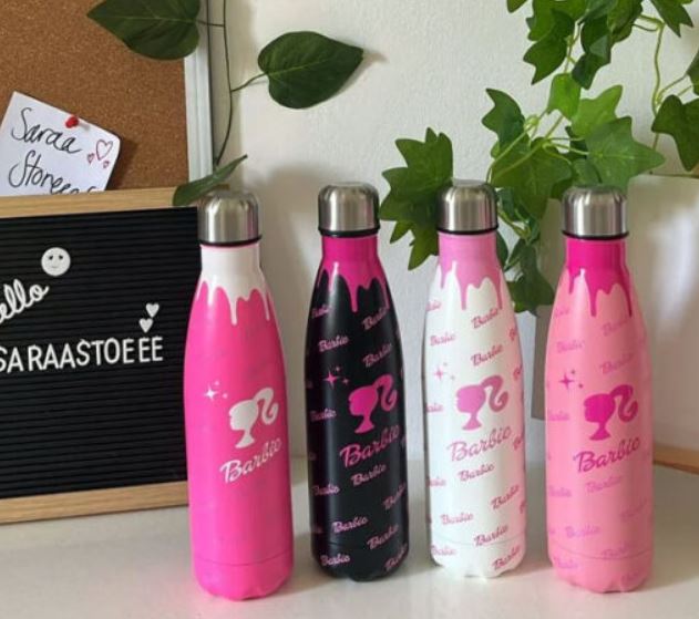 Barbie Stainless Steel Thermal Water Bottles – 500ml