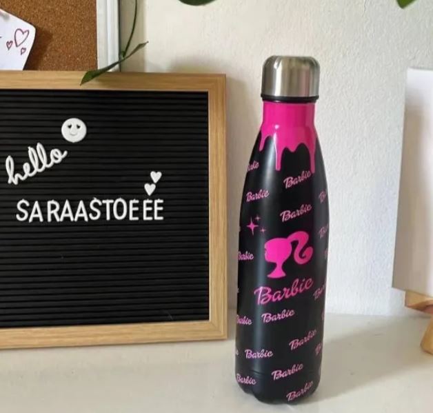 Barbie Stainless Steel Thermal Water Bottles – 500ml