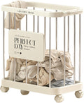 Baskets for Laundry, Heavy Duty Large Capacity Rolling Laundry Basket Organizer for Living Room Bedroom