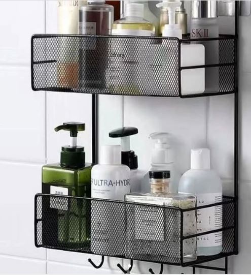 Bathroom Organizer Shelf Towel Holder Bathroom Storage Rack