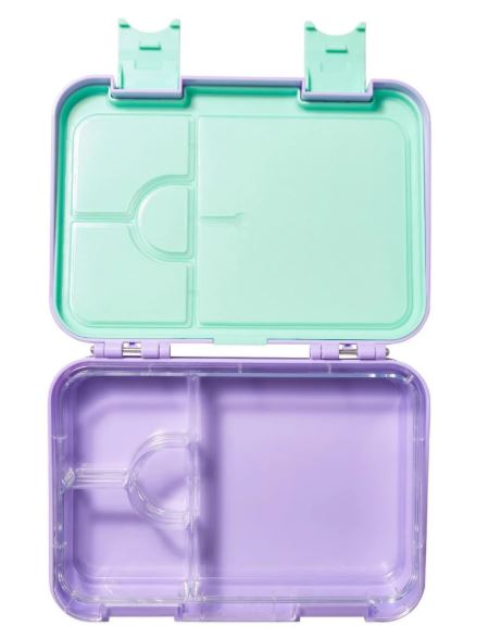 Smiggle 4 Compartment Bento Lunch Box Rainbow Design