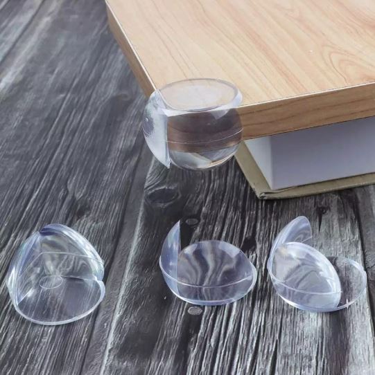 Set Of 4 Bubble Table Corner Protector, Round Child Safety Edge Protector, Baby Proofing Table Corner Guards
