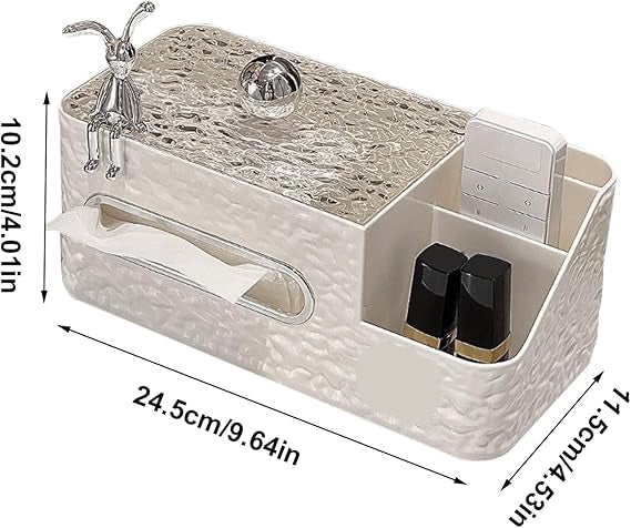 Bunny Tissue Box with Compartments
